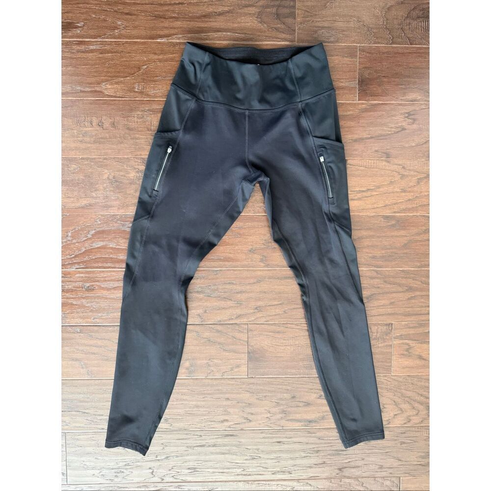 Athleta Black Zipper Pocket 29” Leggings  Small